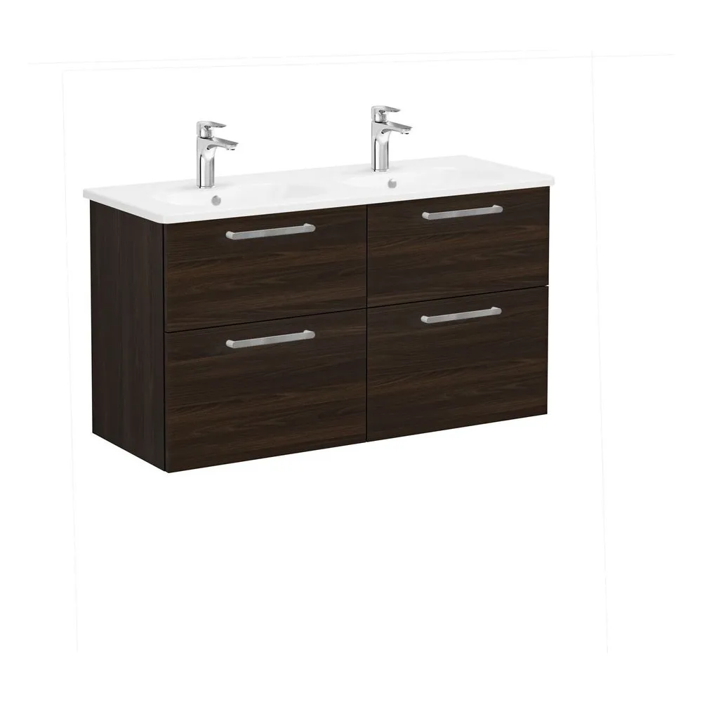 Vitra Root Flat 120 Cm Ceviz 4 Çekmeceli Lavabo Dolabı 3