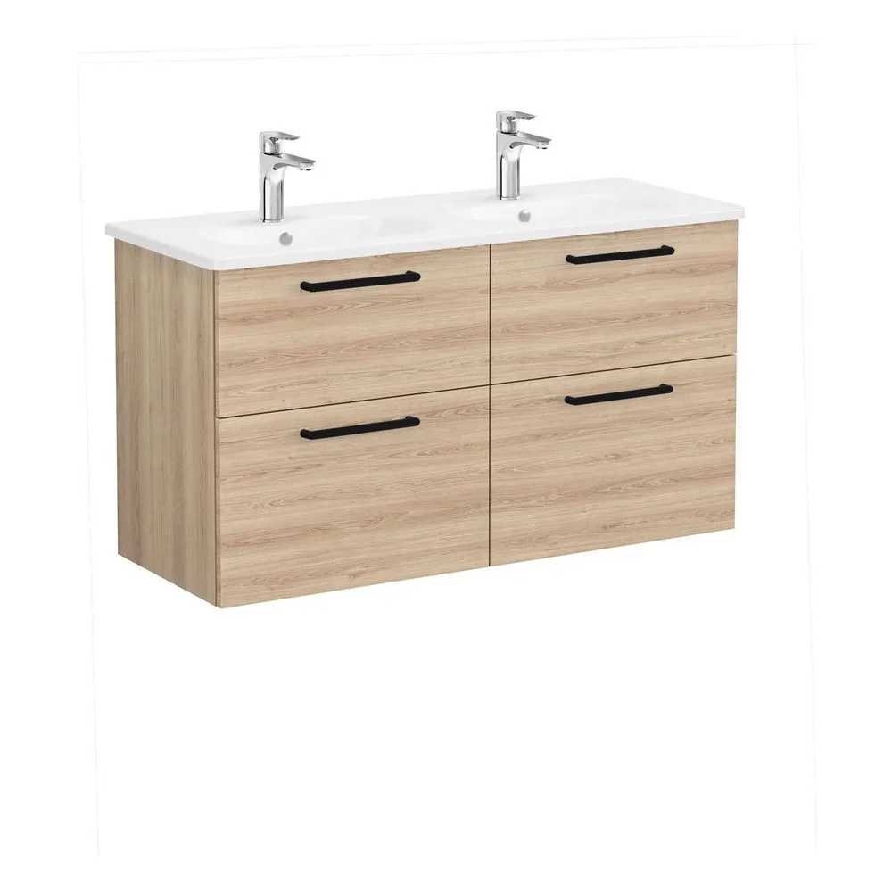 Vitra Root Flat 120 Cm Doğal Meşe 4 Çekmeceli Lavabo Dolabı 3
