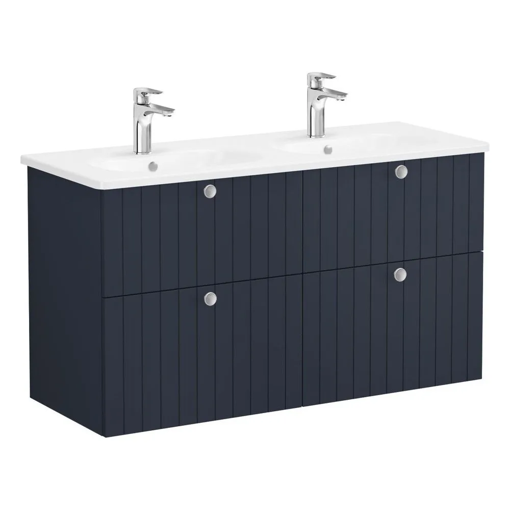 Vitra Root Groove 120 Cm Lacivert Yuvarlak Lavabo Dolabı
