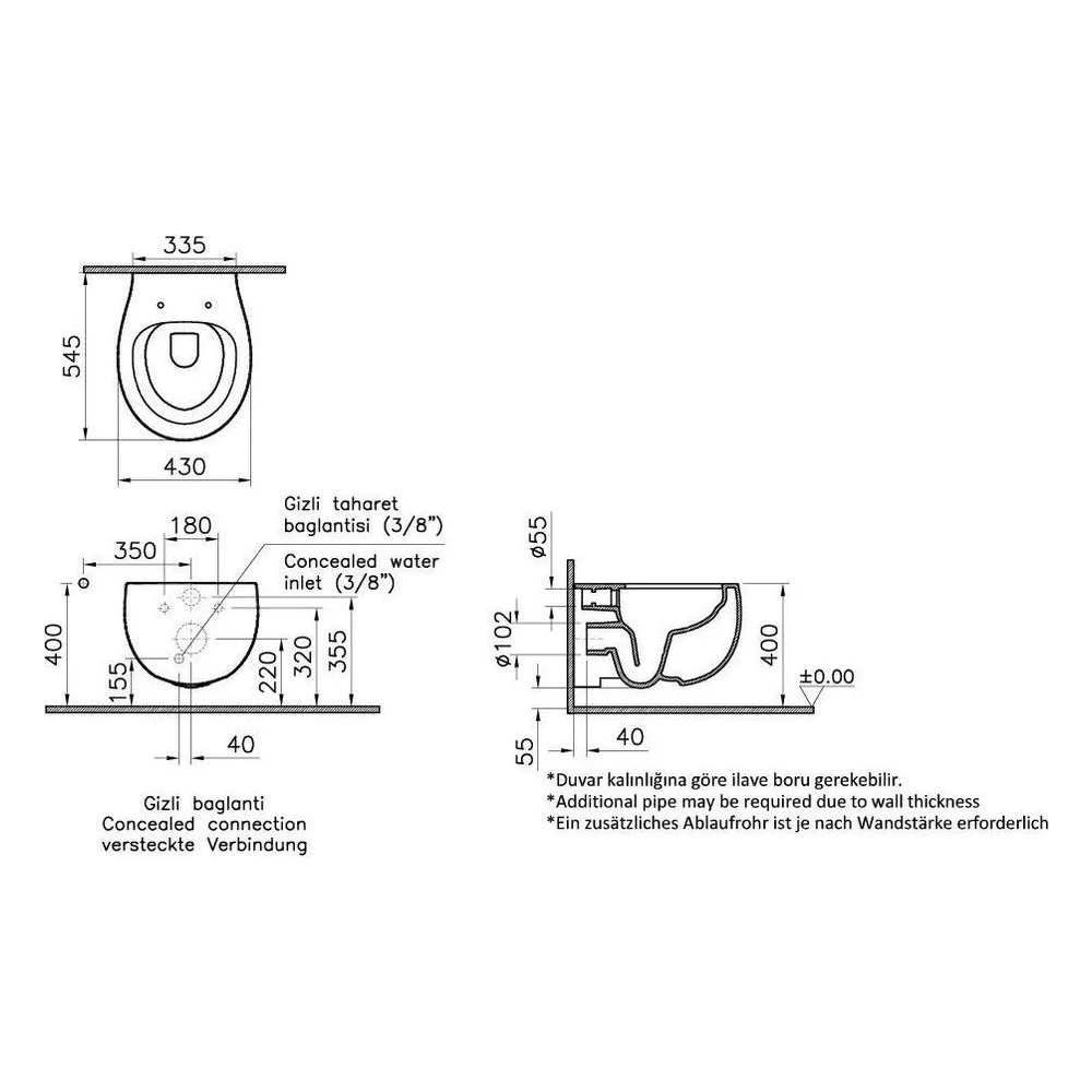 Vitra Memoria Rim-ex Taupe Asma Klozet 2
