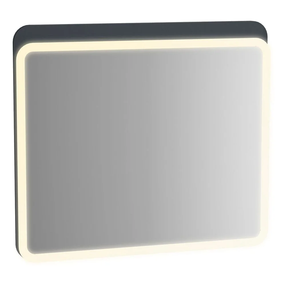 Vitra Sento 80 Cm Mat Antrasit Ledli Düz Ayna