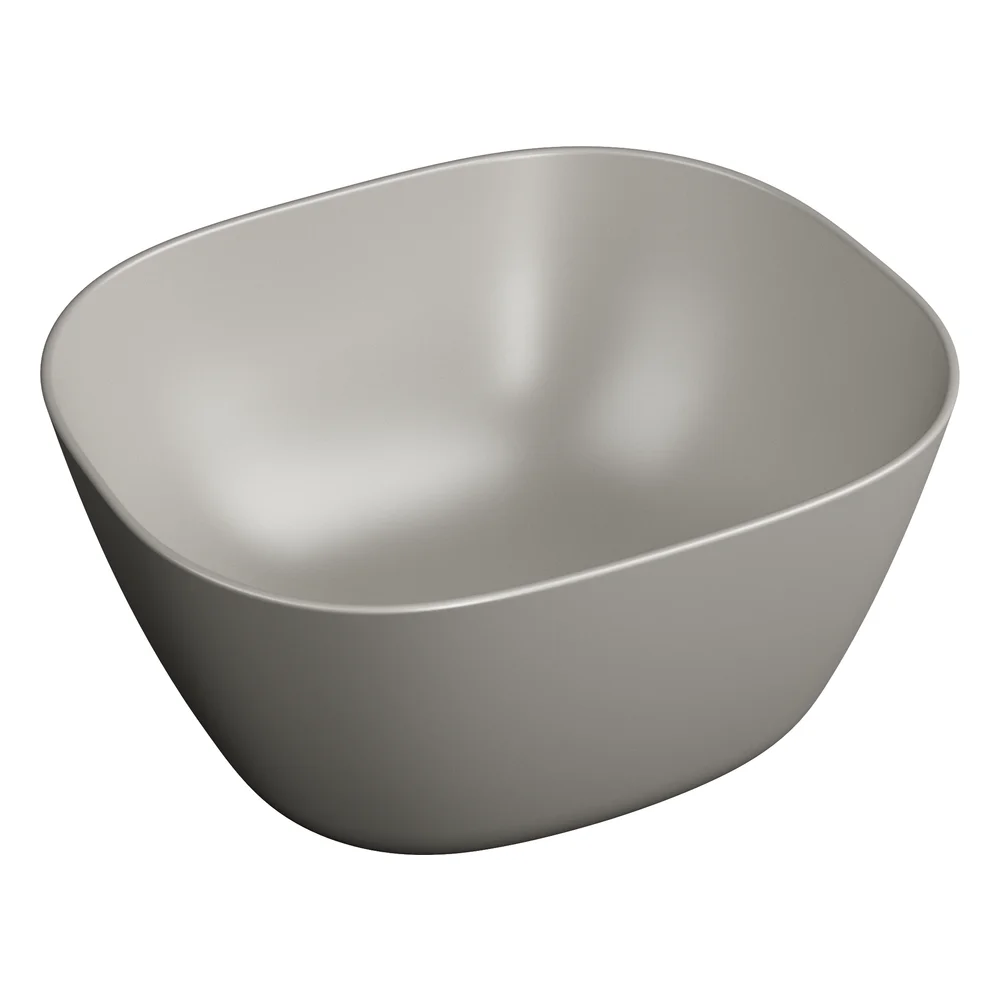 Vitra Plural 45 Cm Yüksek Kare Taupe Çanak Lavabo