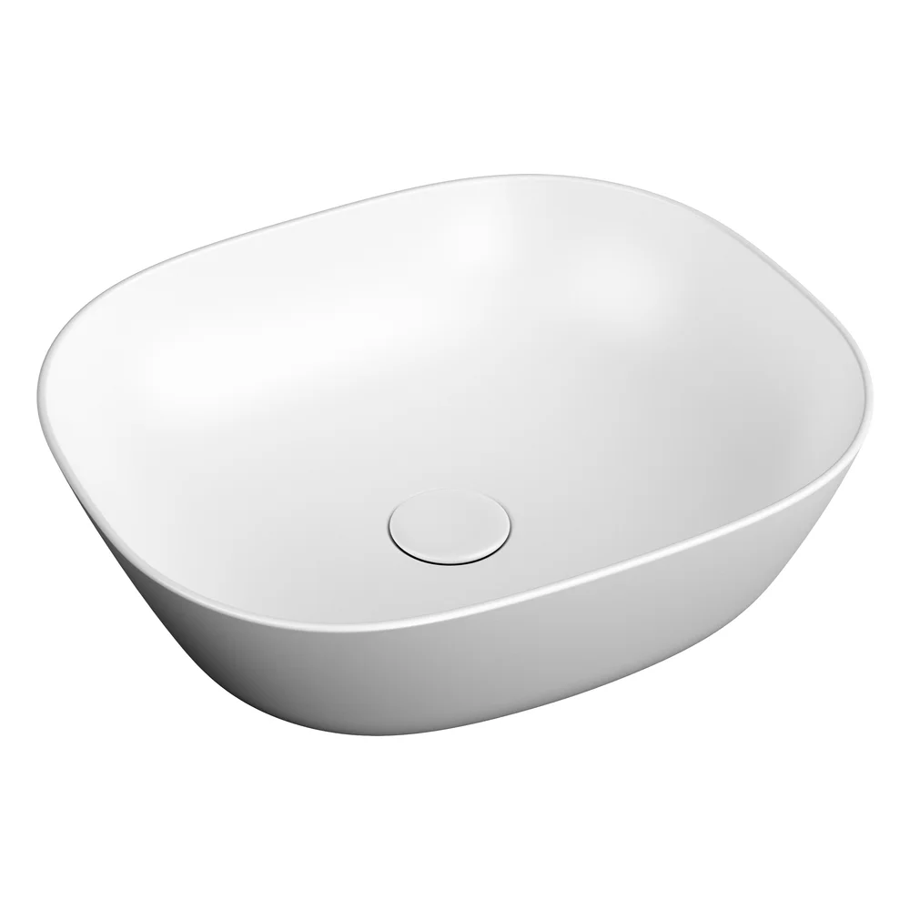 Vitra Plural 45x38 Cm Oval Mat Beyaz Tezgah Altı Lavabo