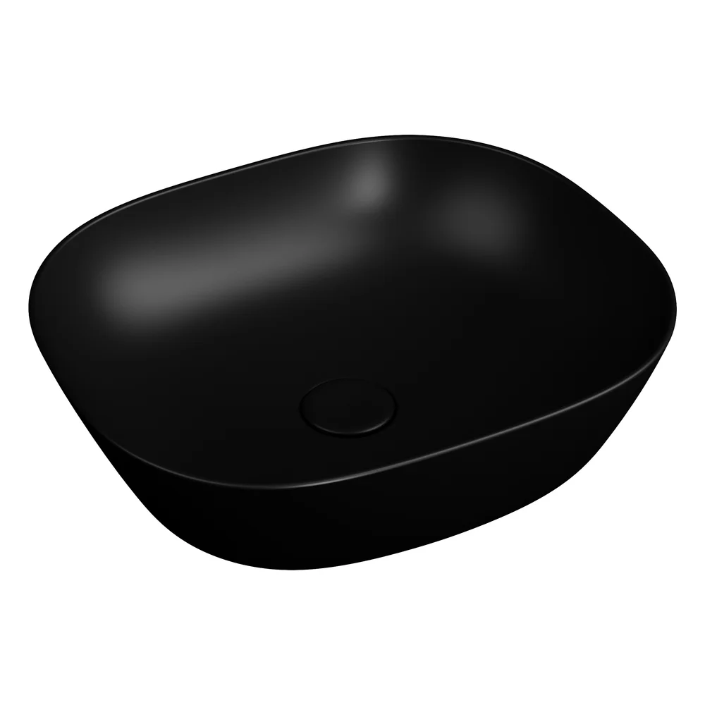 Vitra Plural 45x38 Cm Oval Mat Siyah Tezgah Altı Lavabo