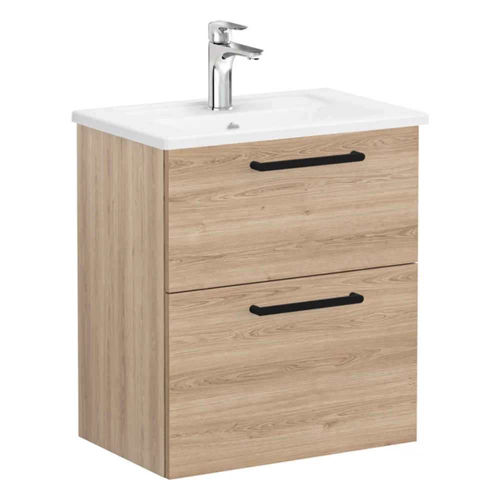 Vitra Root Flat 60 Cm Doğal Meşe Dar Çekmeceli Lavabo Dolabı