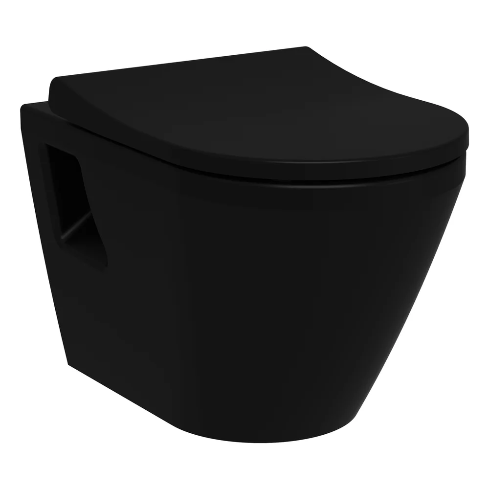Vitra Integra Rim-ex Mat Siyah Asma Klozet
