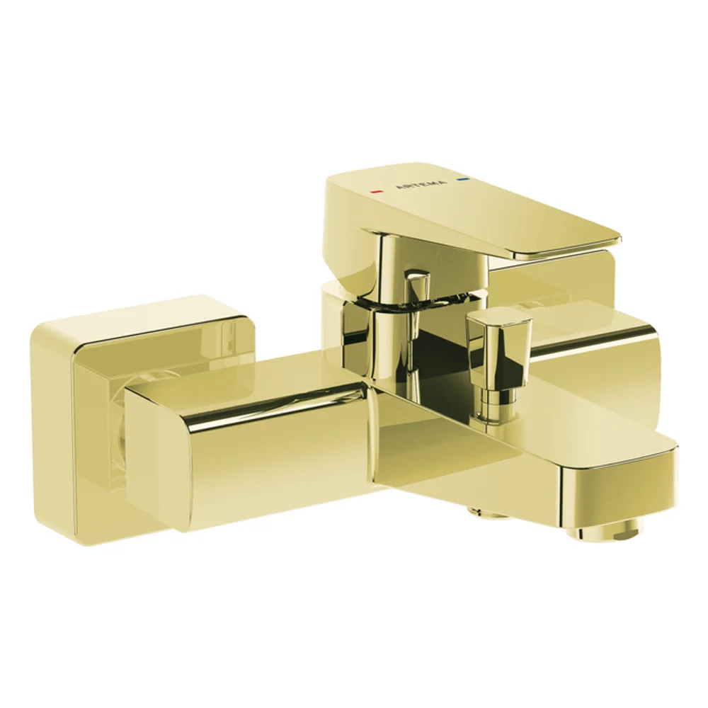 Artema Root Square Soft Altın Banyo Bataryası