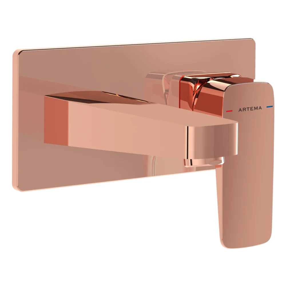 Artema Root Square Soft Bakır Ankastre Lavabo Bataryası