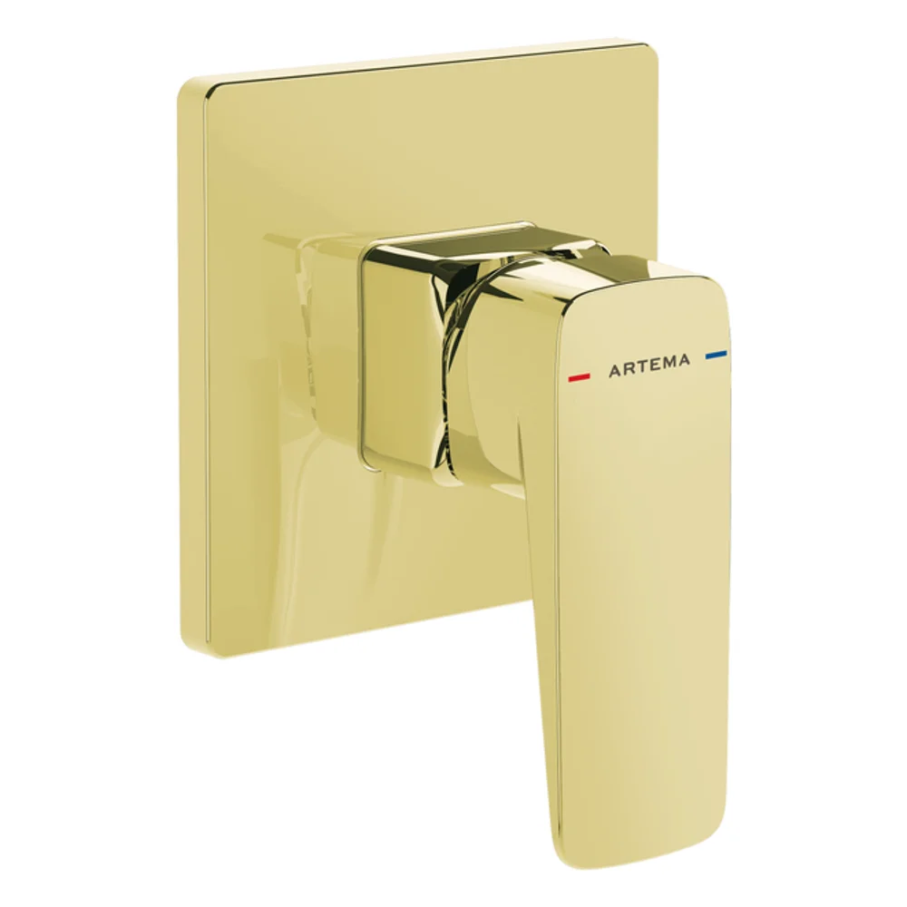 Artema Root Square Soft Altın Ankastre Duş Bataryası