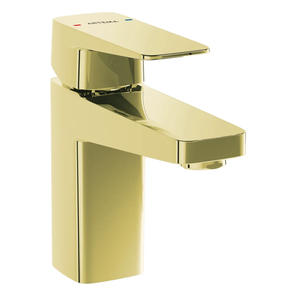 Artema Root Square Soft Altın Lavabo Bataryası