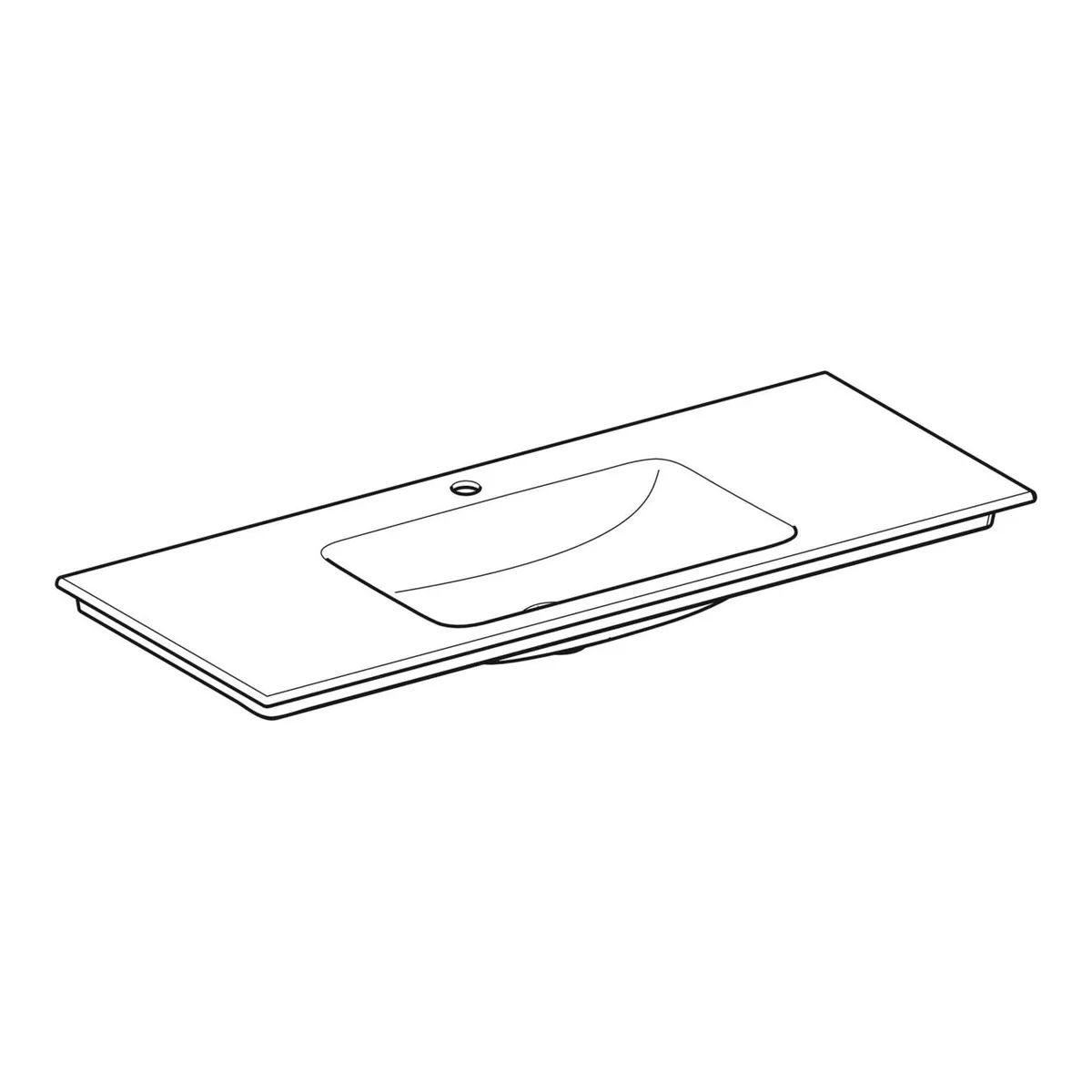Geberit Aniara 120 cm Mat Antrasit Çift Çekmeceli Aynalı Banyo Dolabı Seti 4