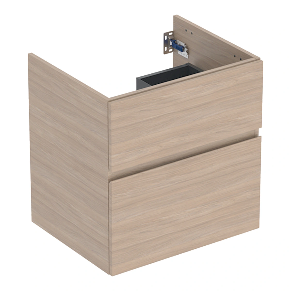 Geberit Aniara 60 cm Meşe Çift Çekmeceli Lavabo Dolabı