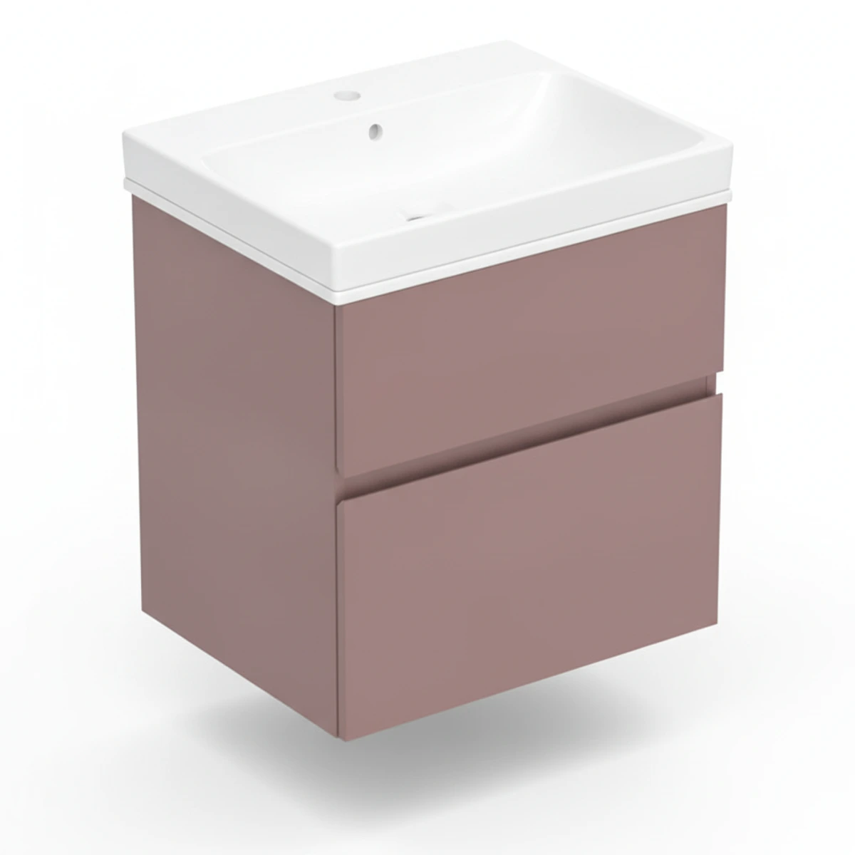 Geberit Aniara 60 cm Aniara Kırmızısı Delikli Banyo Dolabı Seti