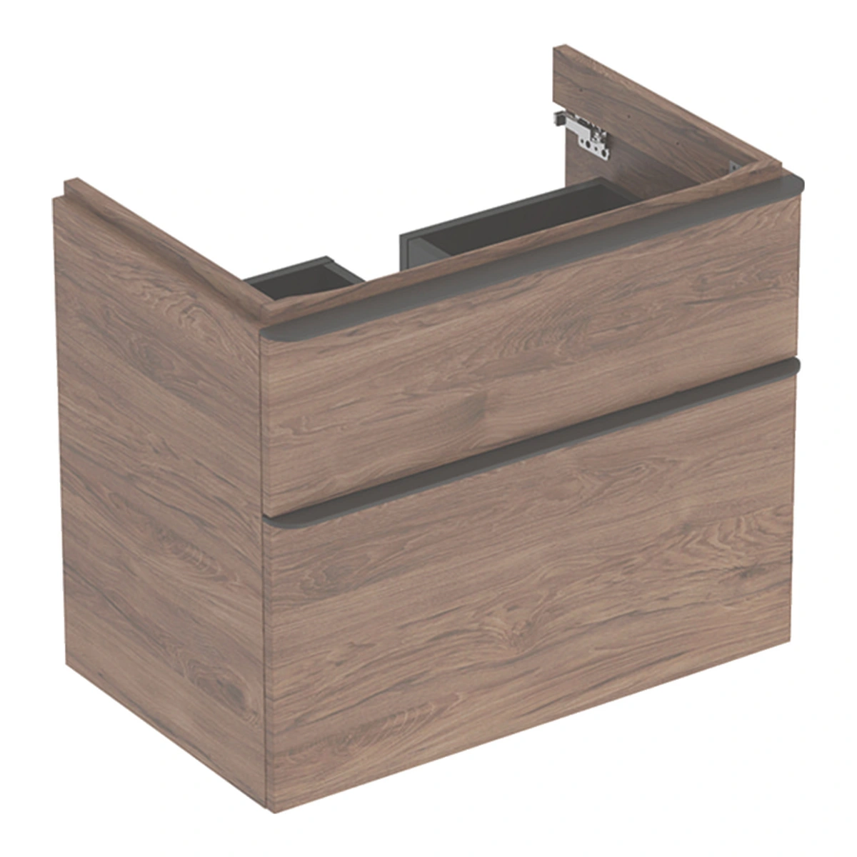 Geberit Smyle 75 cm Amerikan Ceviz Çekmeceli Lavabo Dolabı