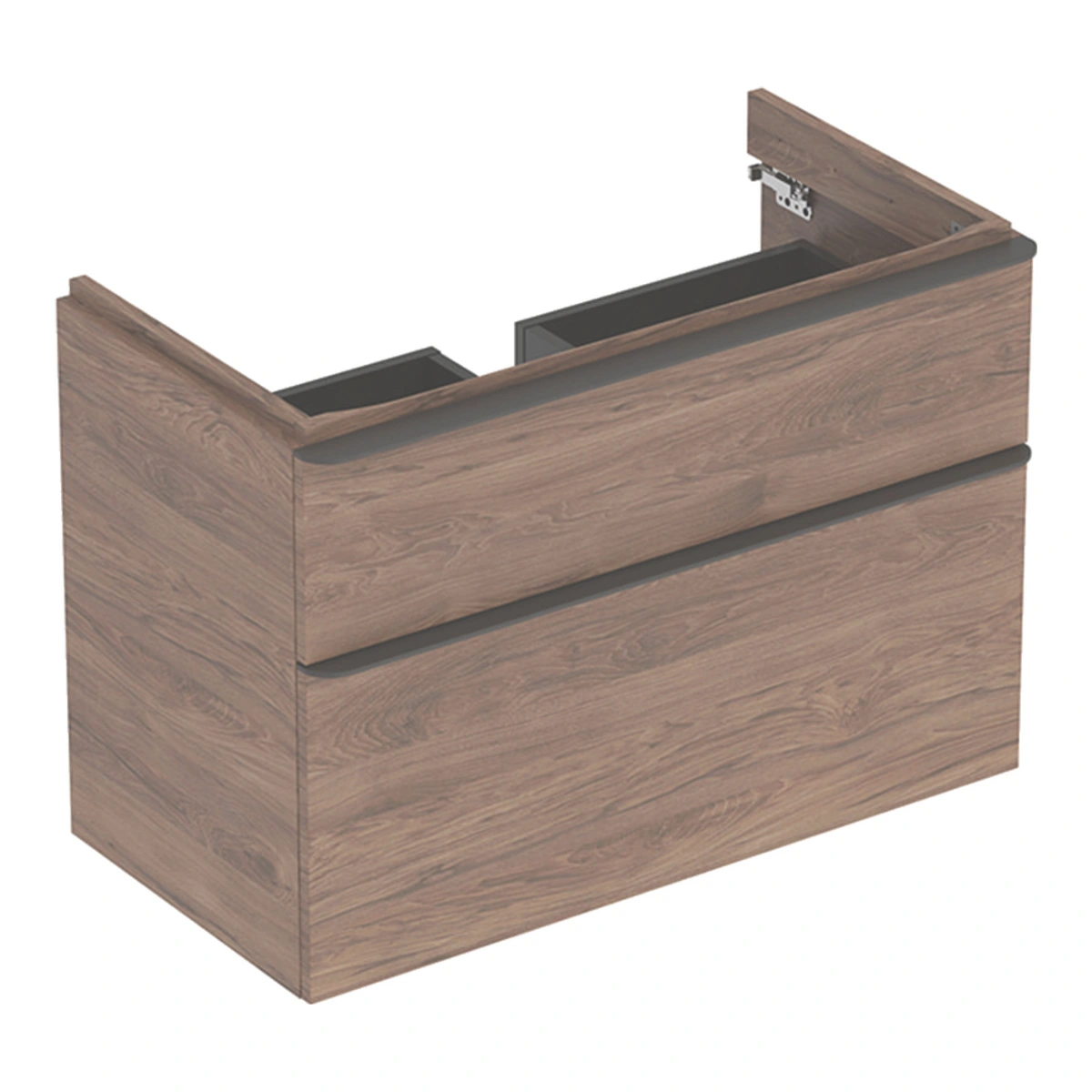 Geberit Smyle 90 cm Amerikan Ceviz Çekmeceli Lavabo Dolabı