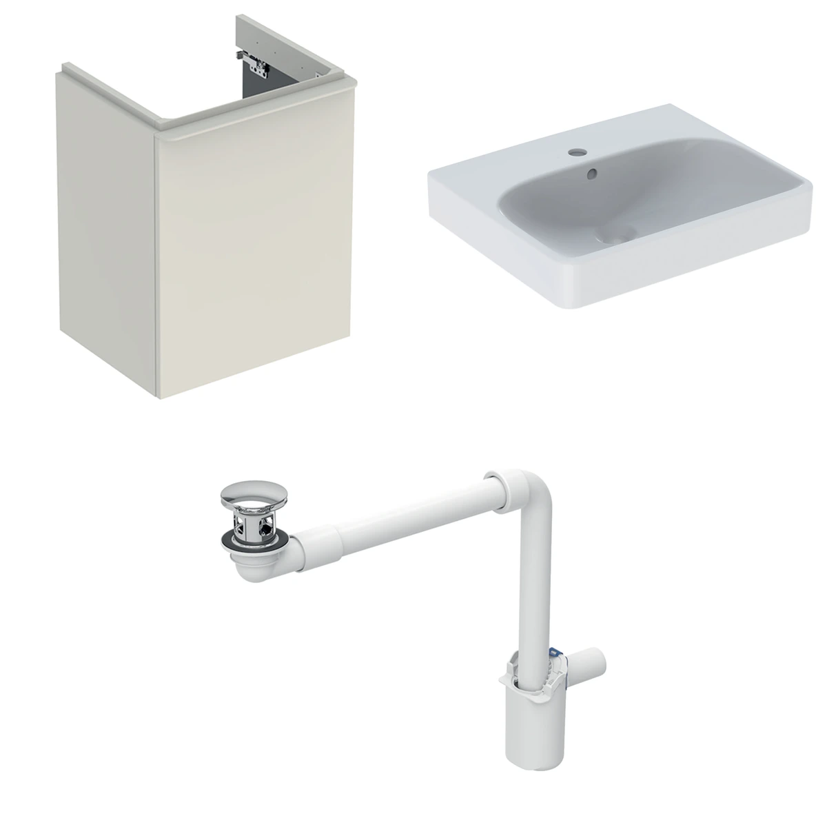 Geberit Smyle 50 cm Kum Grisi Banyo Dolabı Seti 2