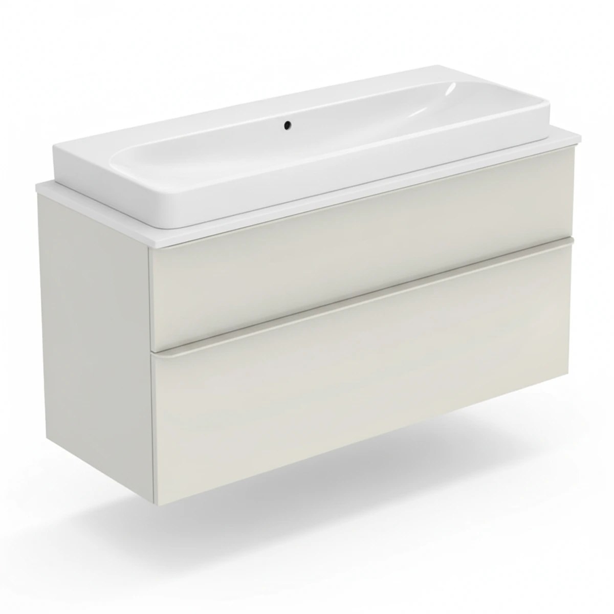 Geberit Smyle 120 cm Kum Grisi Deliksiz Banyo Dolabı Seti
