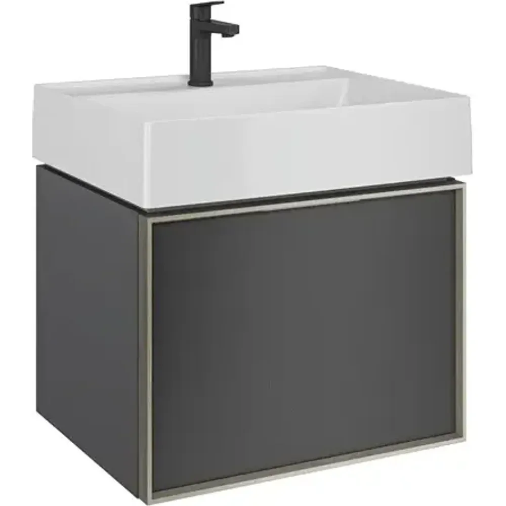Kale Solid 65 Cm Antrasit Lavabosuz Alt Dolap