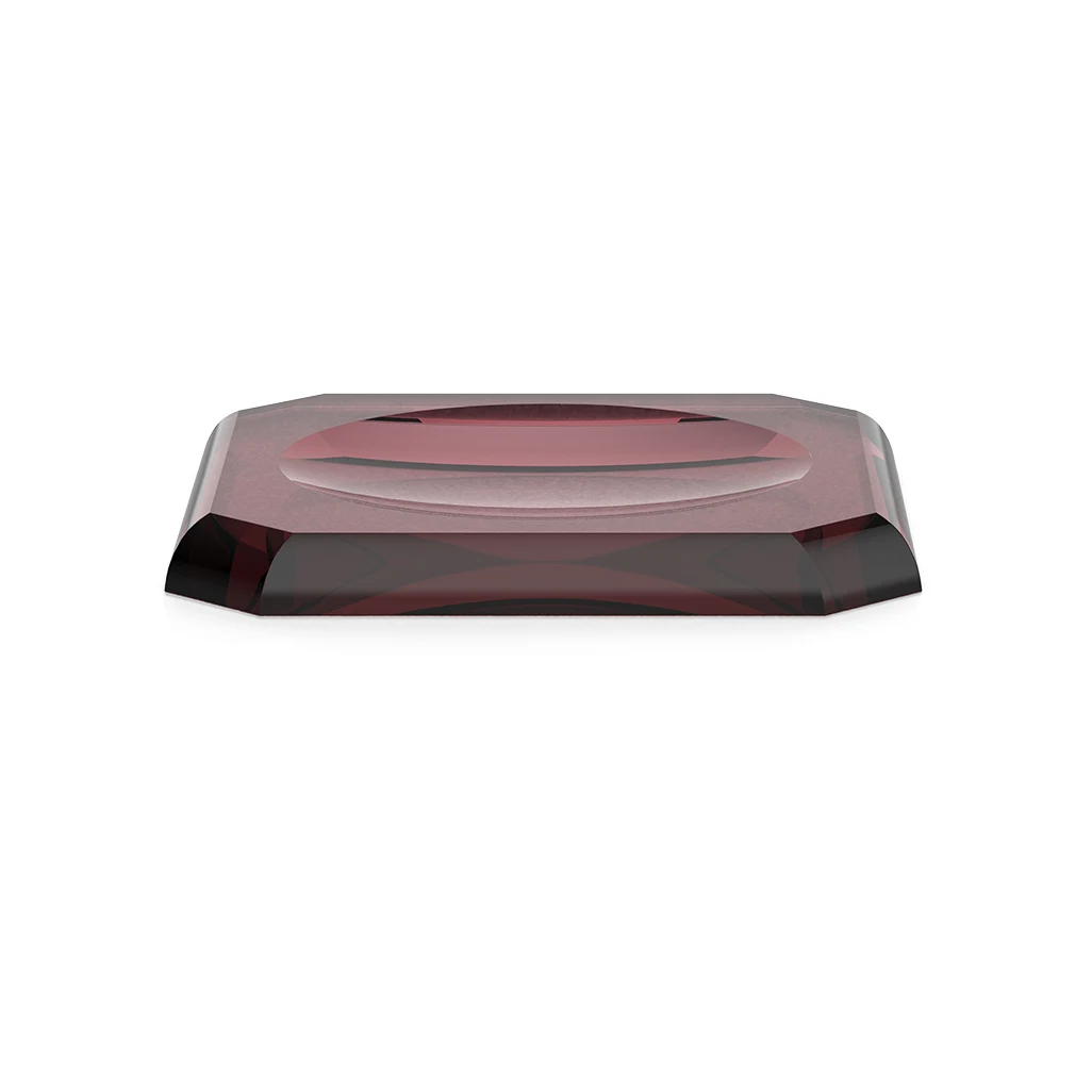 Decor Walther Kristall 23x13 Cm Bordo Sabunluk Tepsi