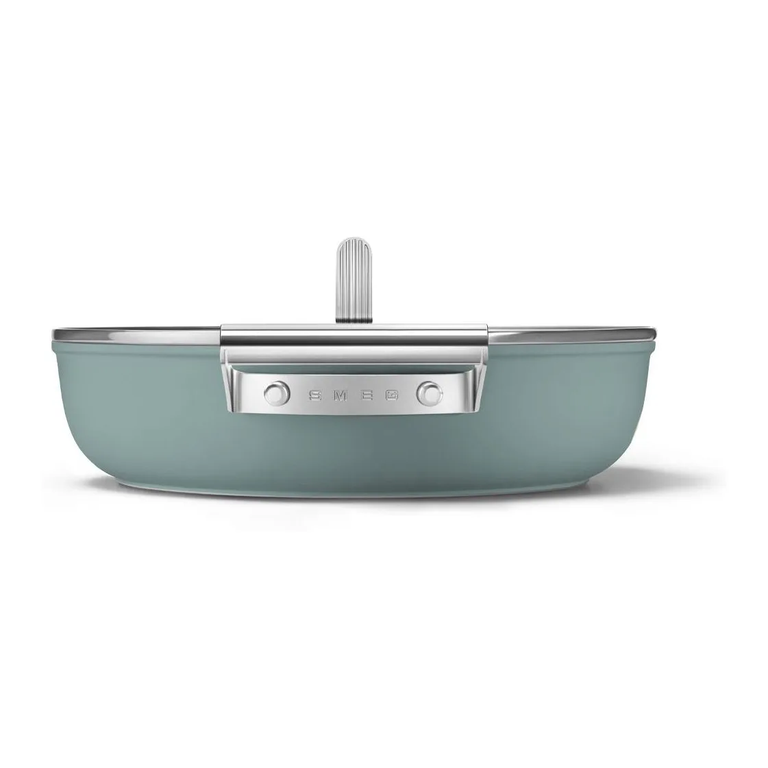Smeg 28 Cm Mat Zümrüt Yeşili Kapaklı Derin Tava 3