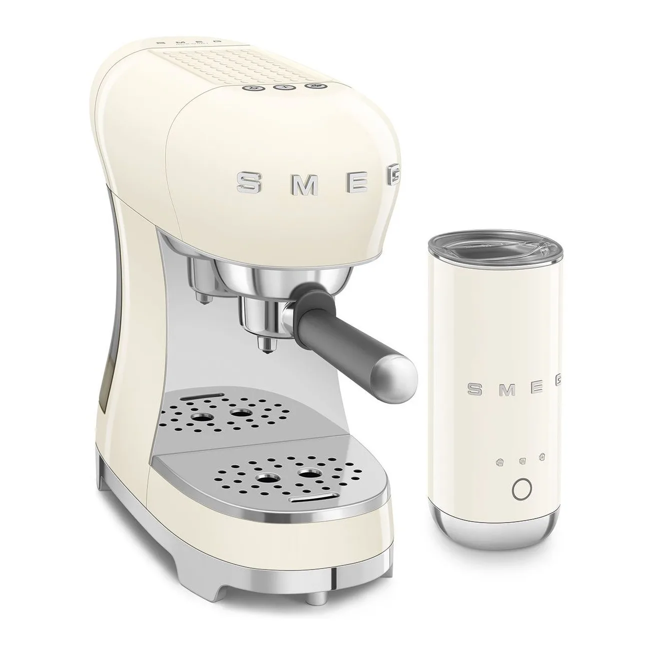 Smeg 50's Style Krem Süt Köpürtücülü Espresso Makinesi 3