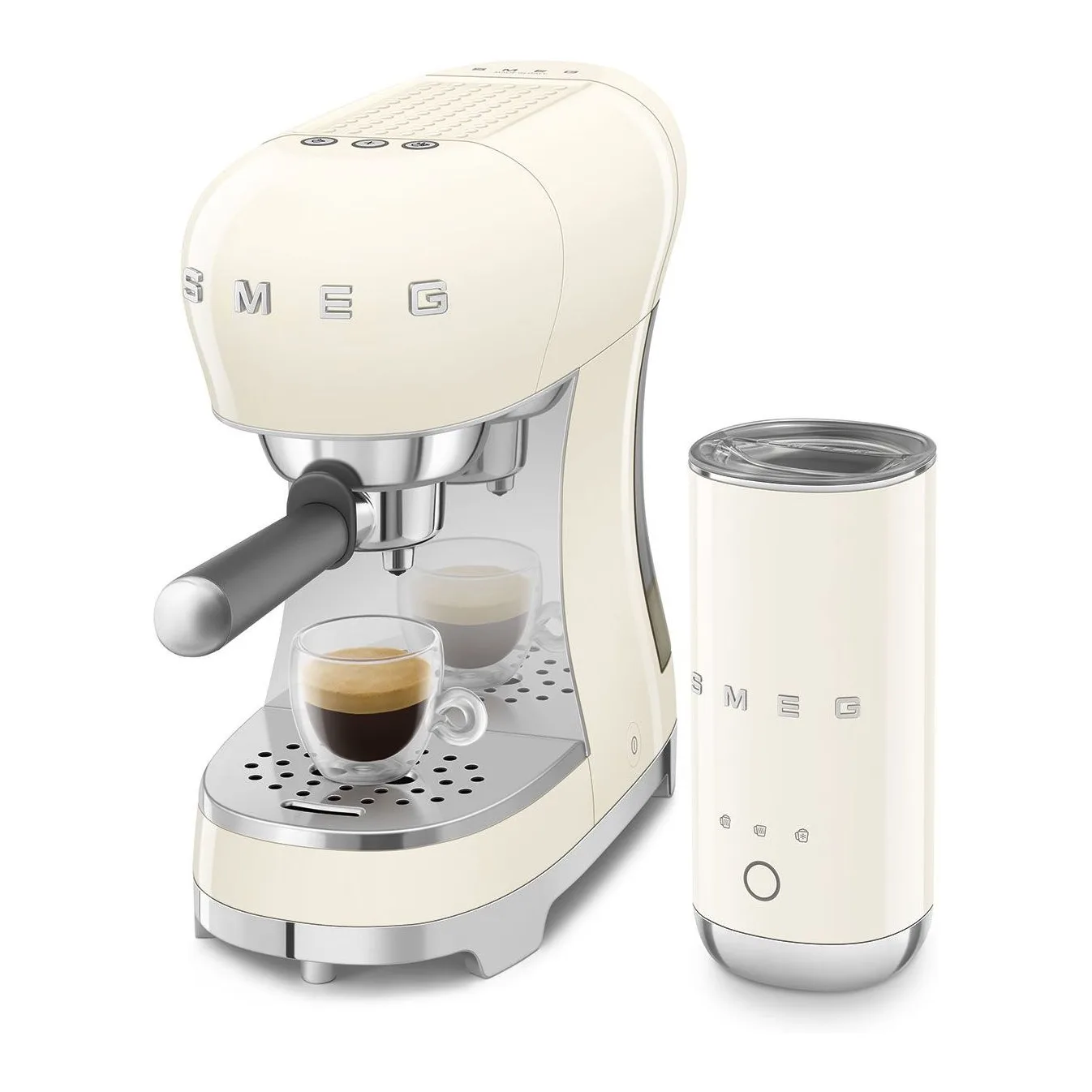 Smeg 50's Style Krem Süt Köpürtücülü Espresso Makinesi 4
