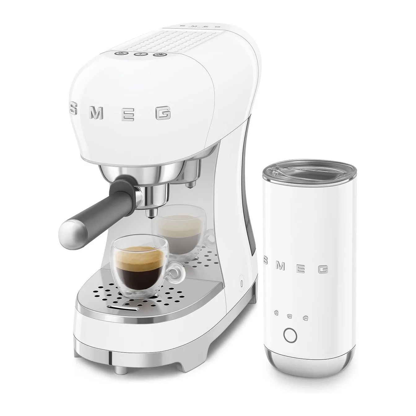 Smeg 50's Style Beyaz Süt Köpürtücülü Espresso Makinesi 4