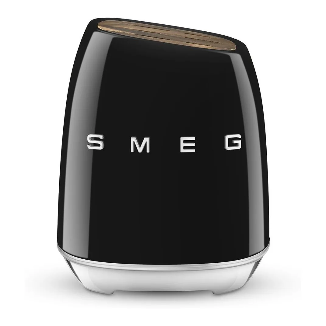 Smeg 50's Style Siyah 6 Parça Bloklu Bıçak Seti 4