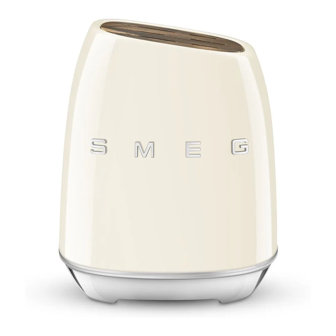 Smeg 50's Style Krem 6 Parça Bloklu Bıçak Seti 4