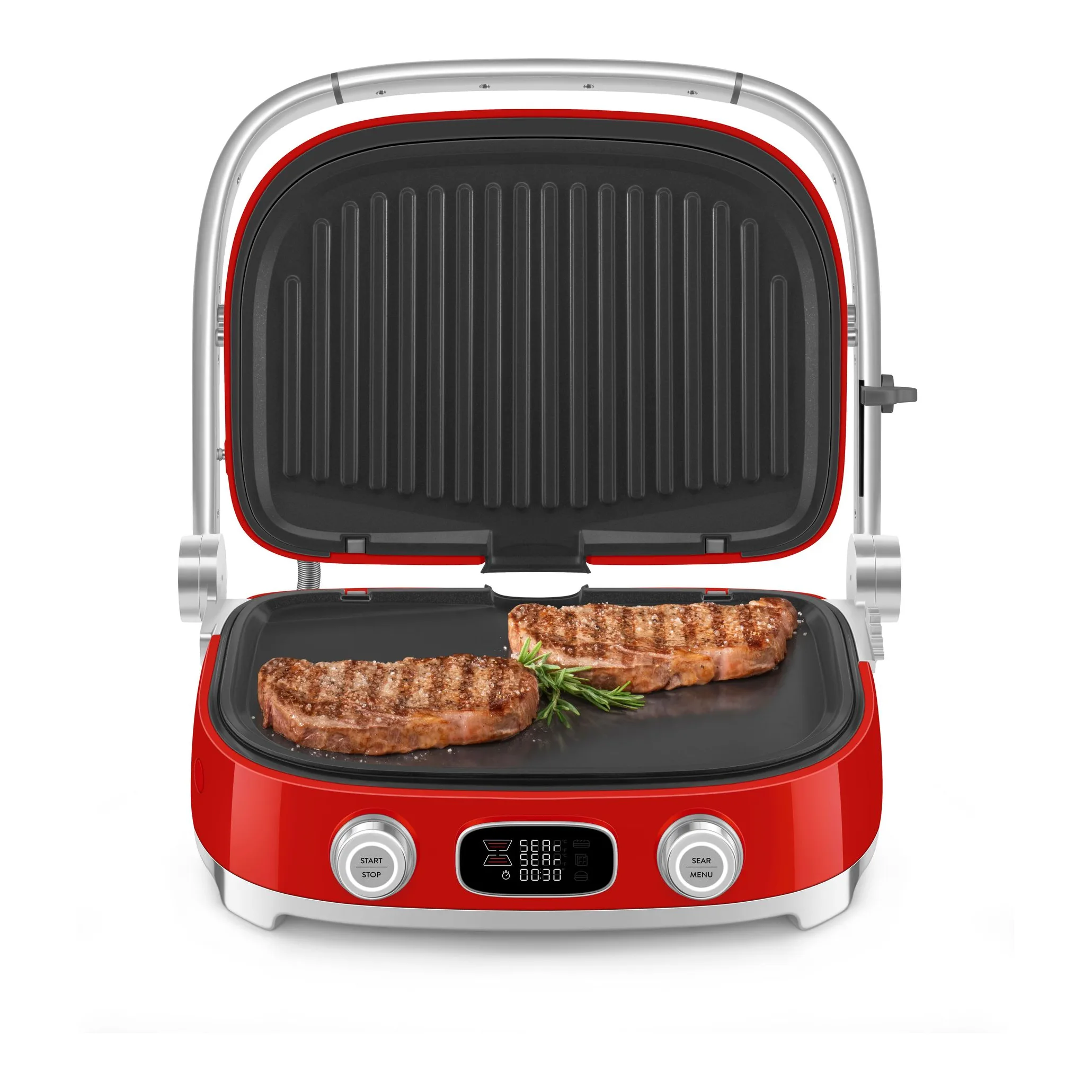 Smeg 50's Style Kırmızı Çok Fonksiyonlu Izgara 2