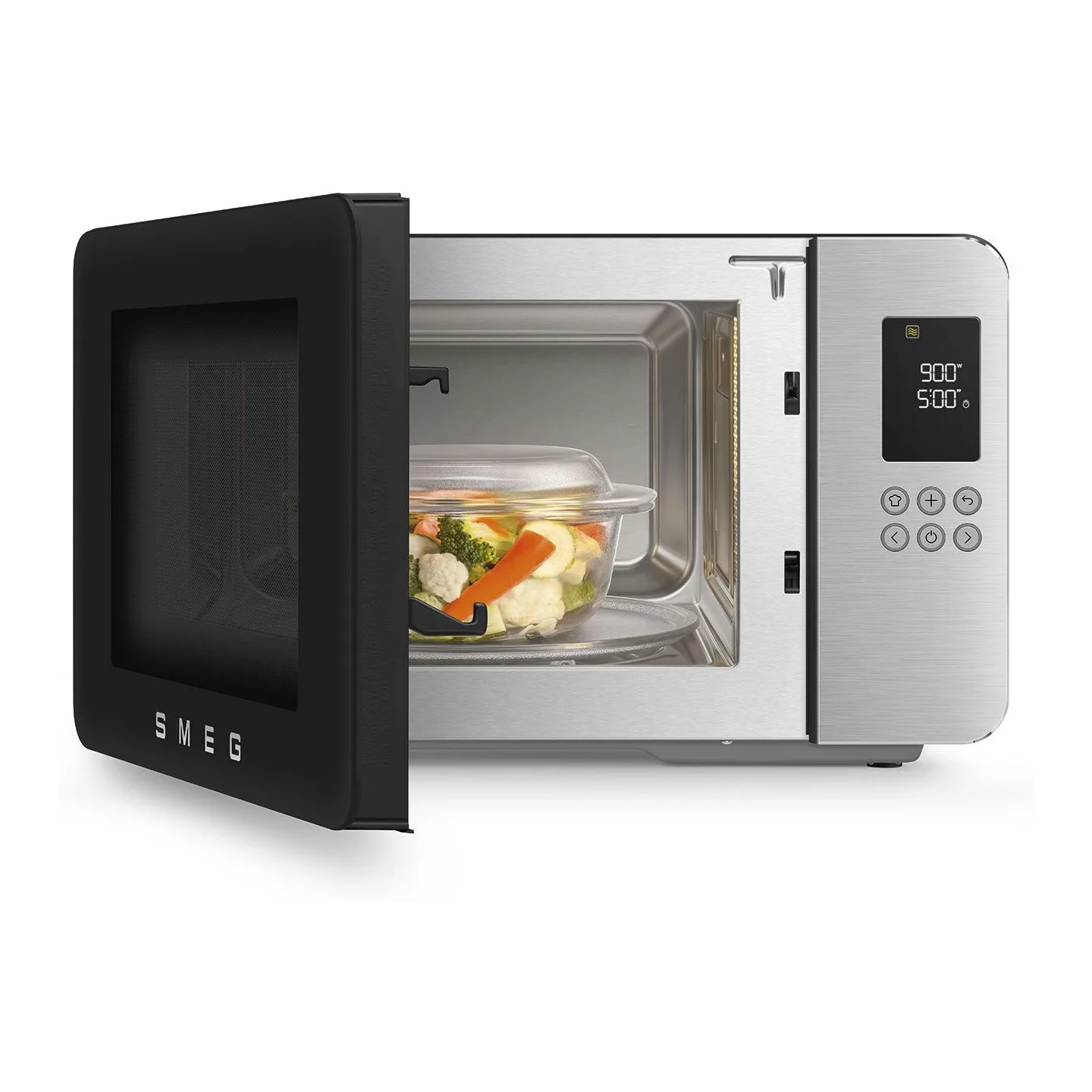 Smeg 29 Lt Mat Siyah Izgaralı Mikrodalga Fırın 3