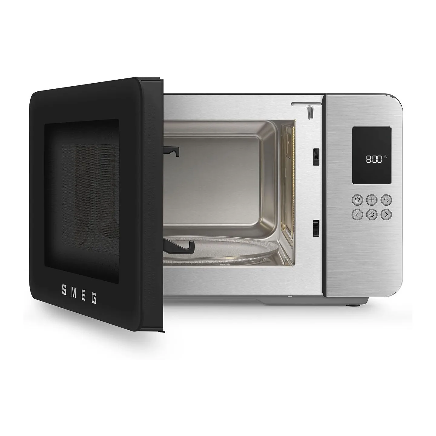 Smeg 29 Lt Mat Siyah Izgaralı Mikrodalga Fırın 5