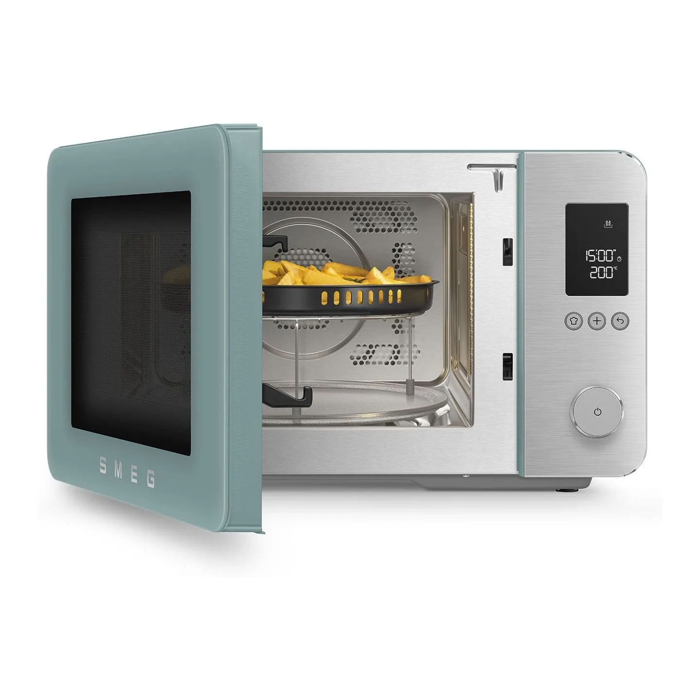 Smeg 27 Lt Mat Zümrüt Yeşili Kombi Mikrodalga Fırın 4