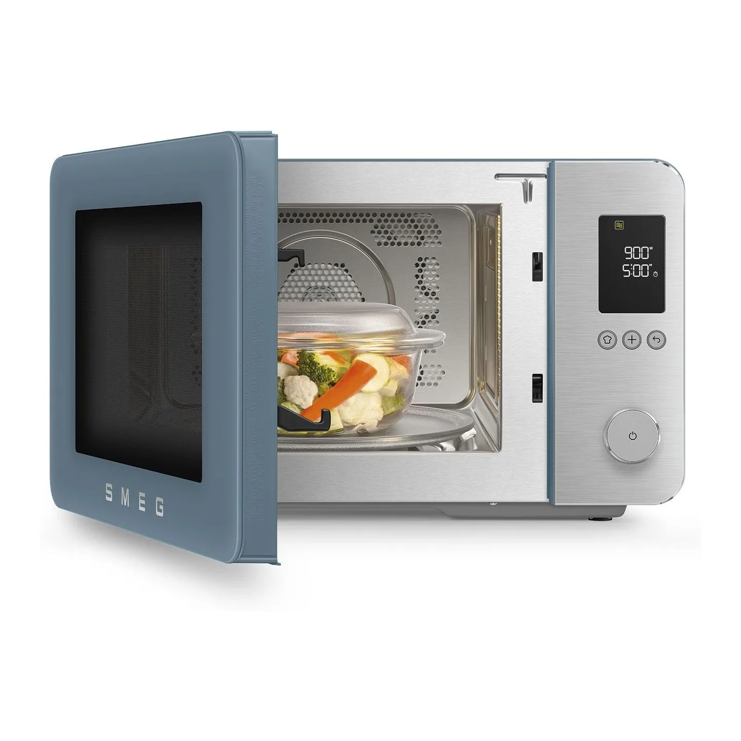 Smeg 27 Lt Mat Fırtına Mavisi Kombi Mikrodalga Fırın 3