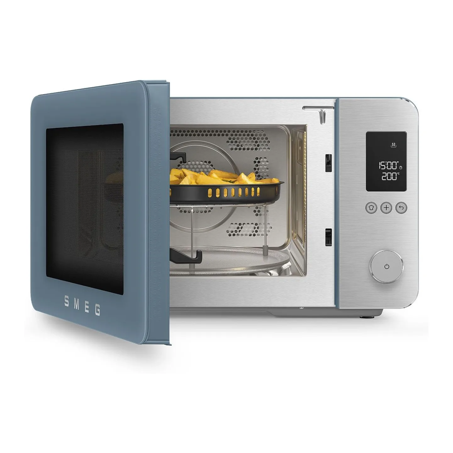 Smeg 27 Lt Mat Fırtına Mavisi Kombi Mikrodalga Fırın 4
