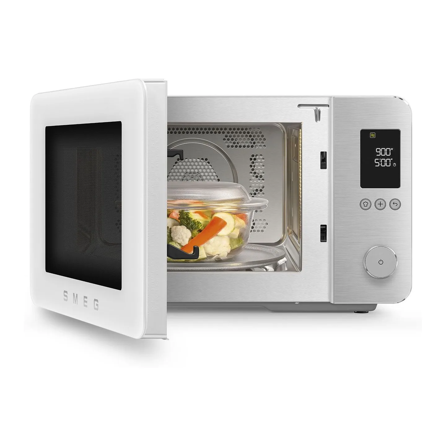 Smeg 27 Lt Mat Beyaz Kombi Mikrodalga Fırın 3