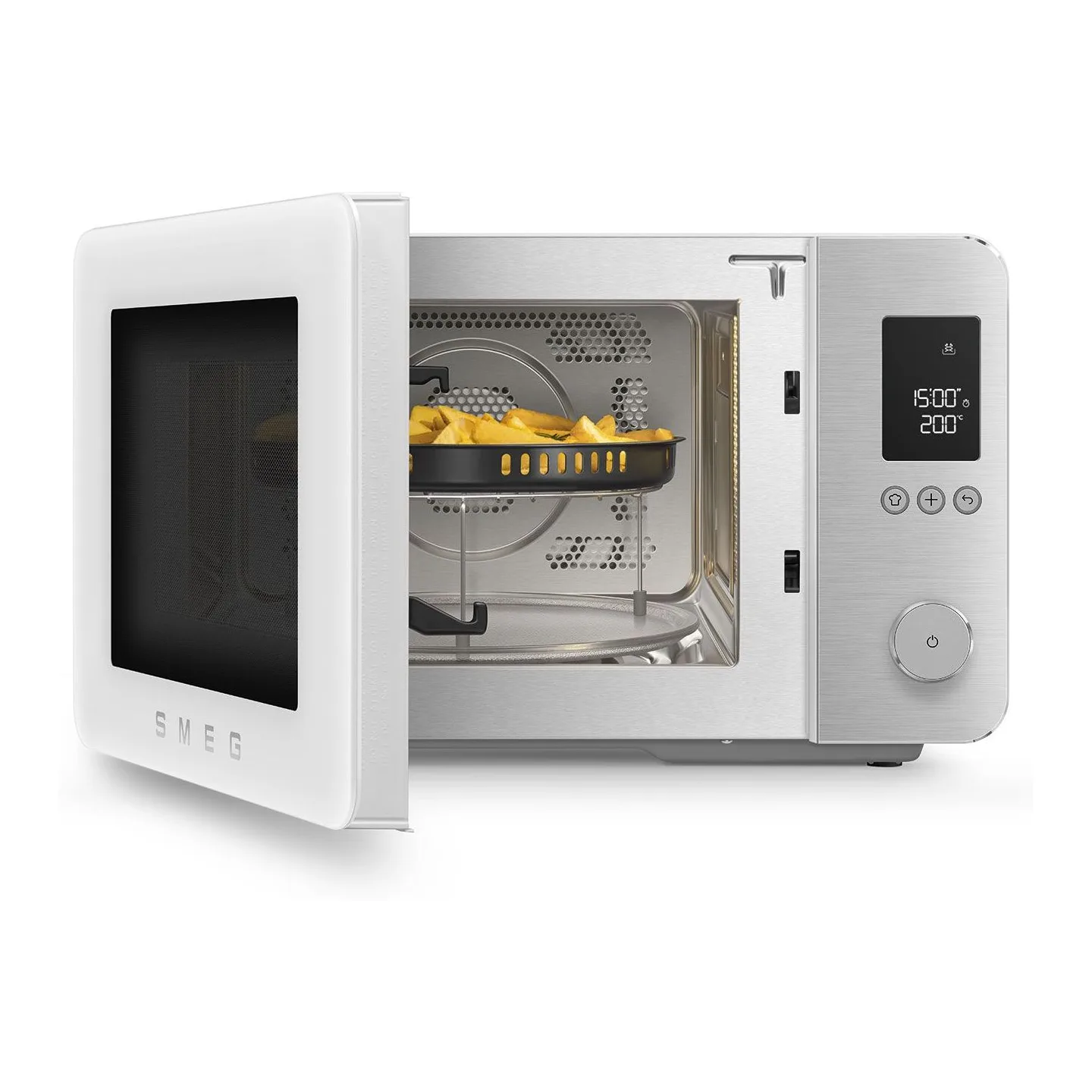Smeg 27 Lt Mat Beyaz Kombi Mikrodalga Fırın 4