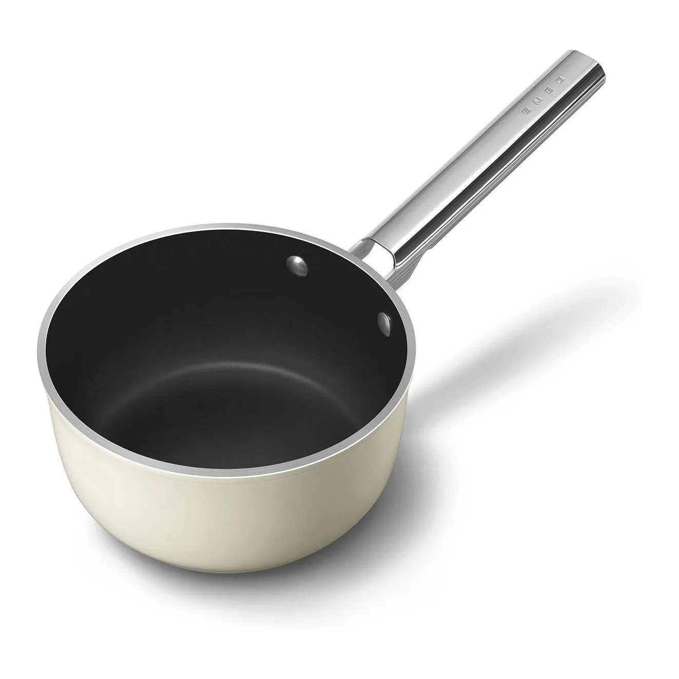 Smeg 20 Cm Mat Krem Kapaklı Sos Tenceresi 5