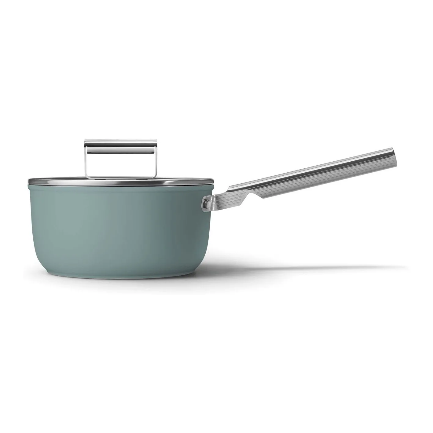 Smeg 20 Cm Mat Zümrüt Yeşili Kapaklı Sos Tenceresi