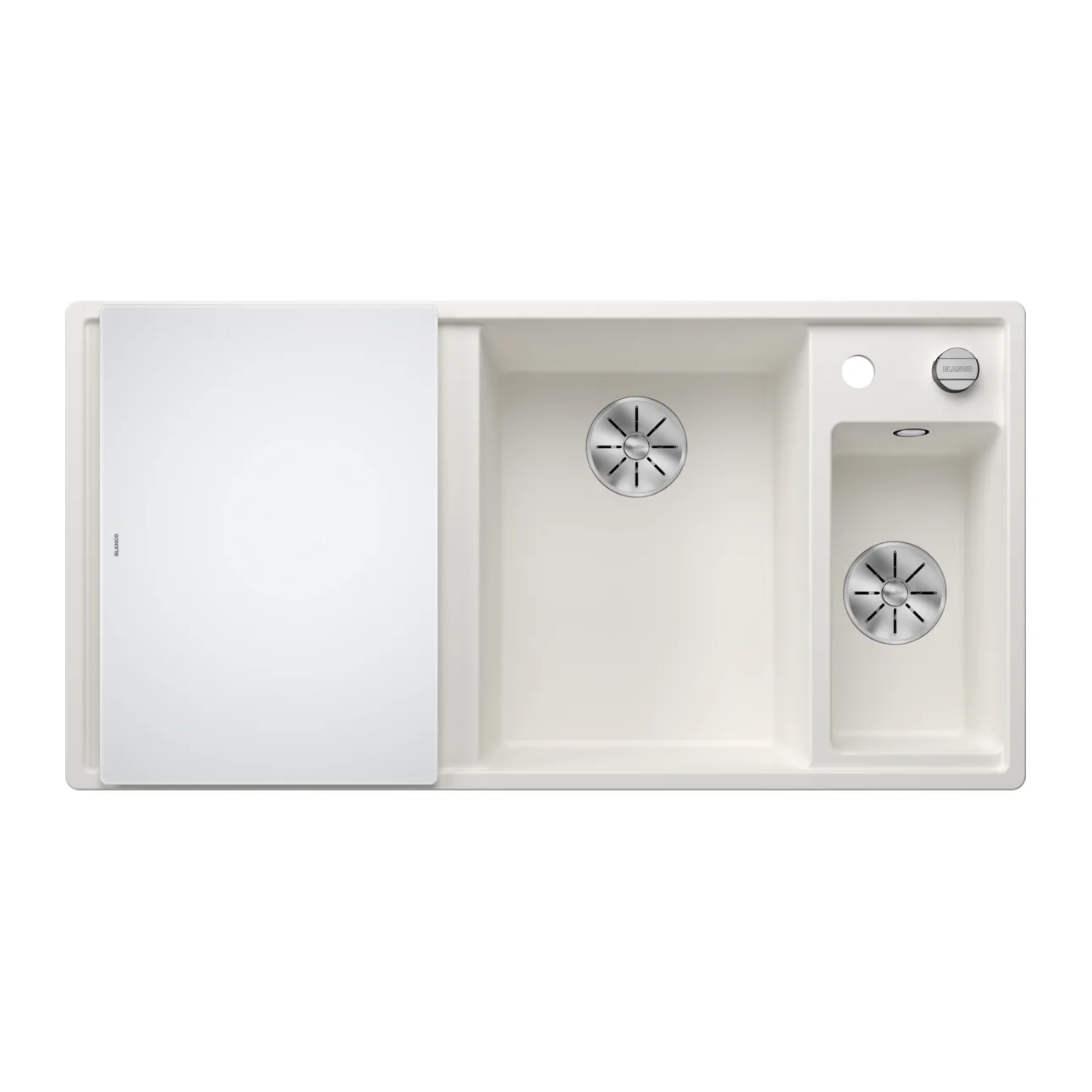 Blanco Axia III 6 S Sol Damlalıklı Beyaz Granit Eviye