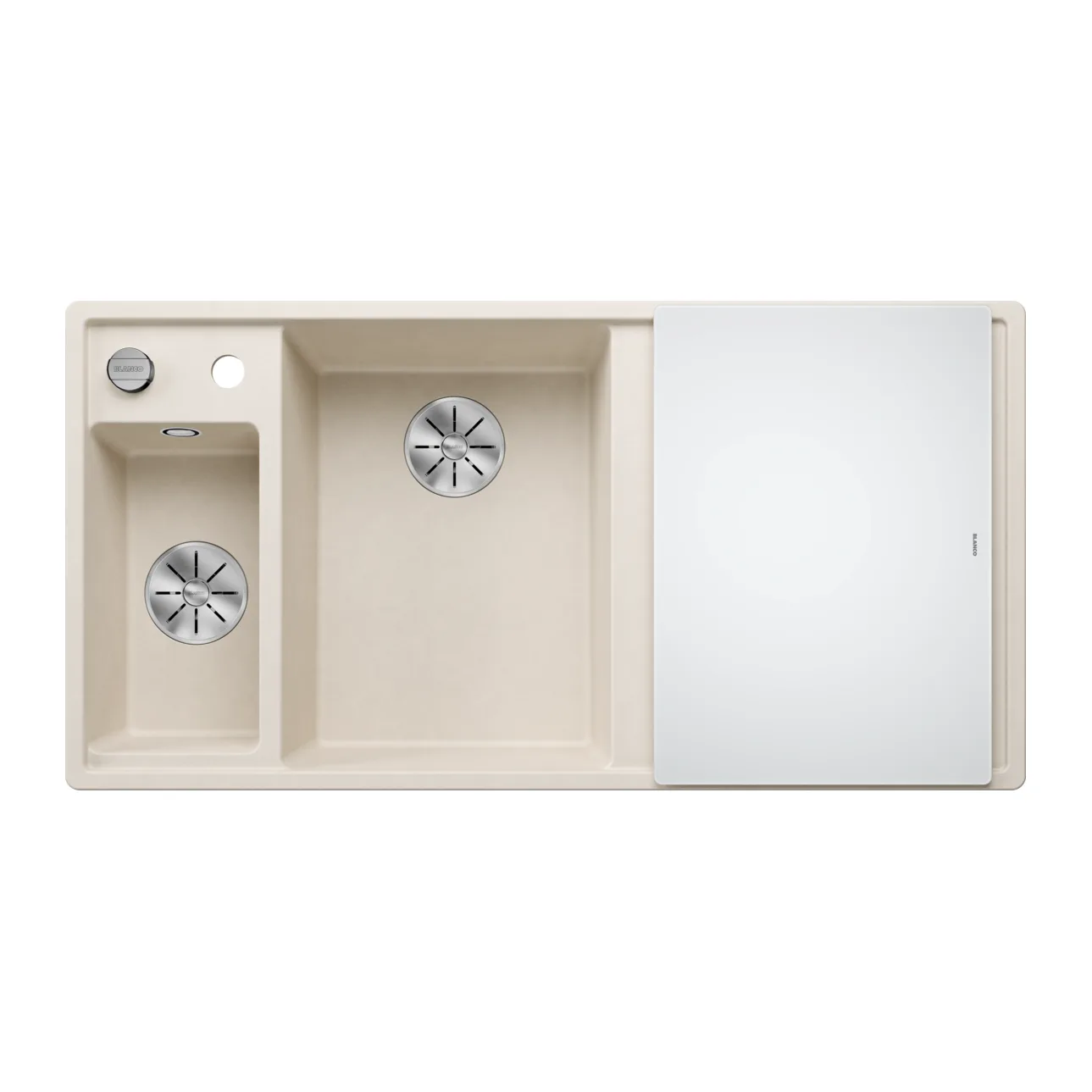 Blanco Axia III 6 S Sağ Damlalıklı Soft Beyaz Granit Eviye