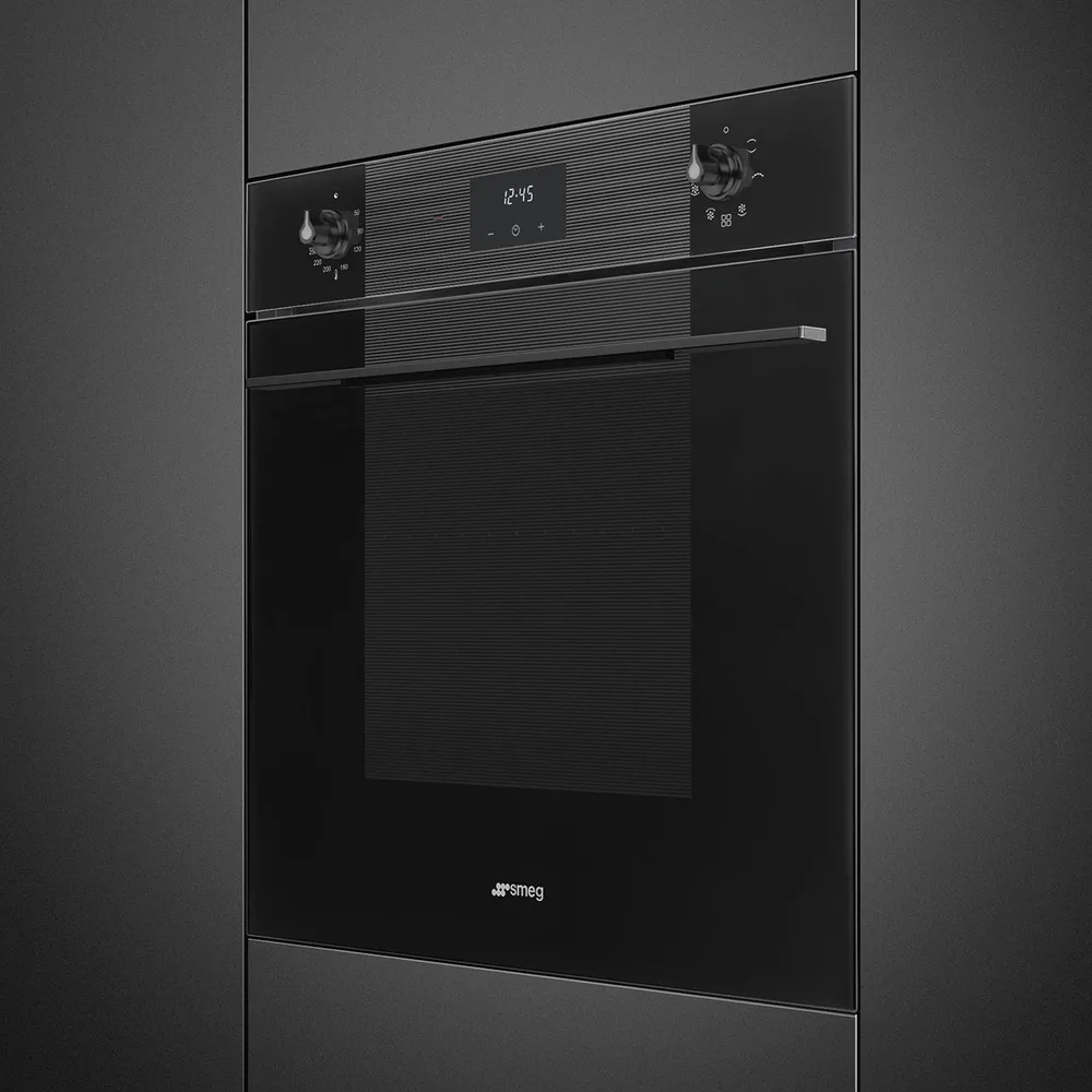 Smeg Linea 60 cm Siyah Cam Fanlı Ankastre Fırın 3