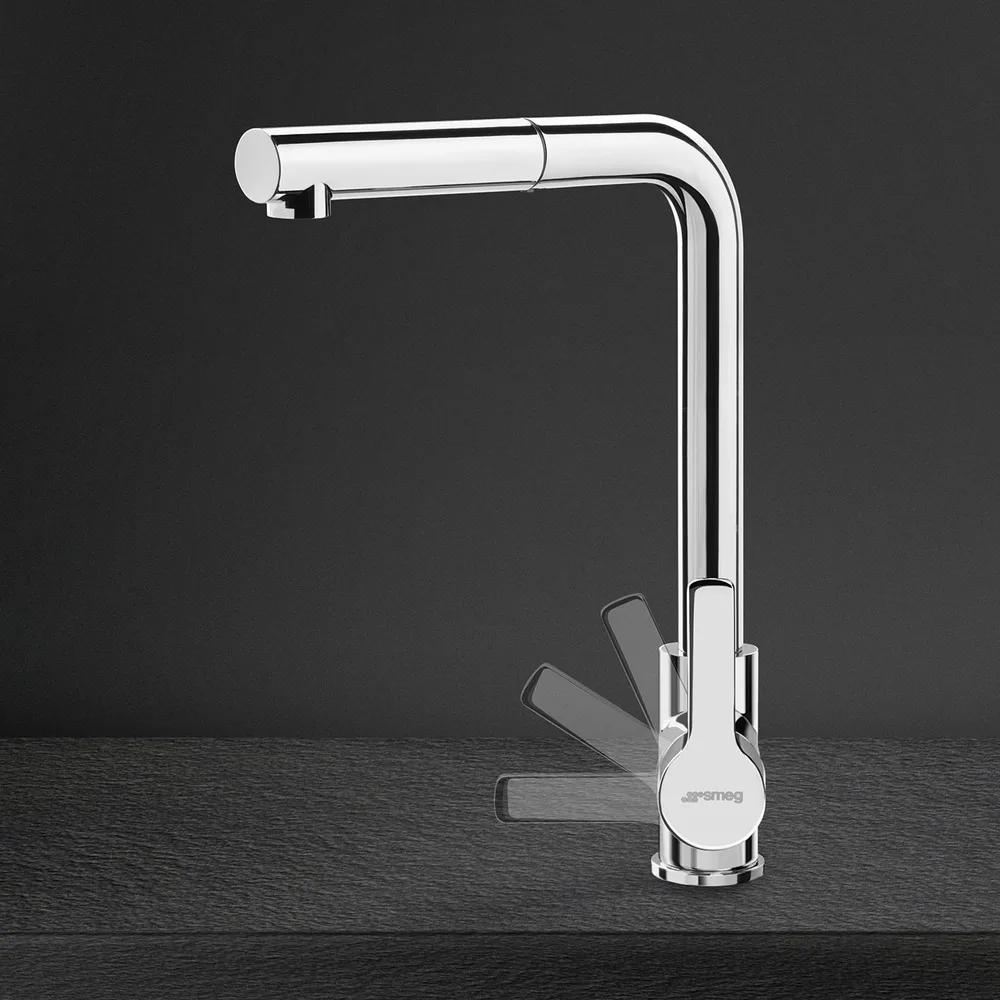 Smeg Mira 50 cm Paslanmaz Tezgah Altı Evye Batarya Seti 6