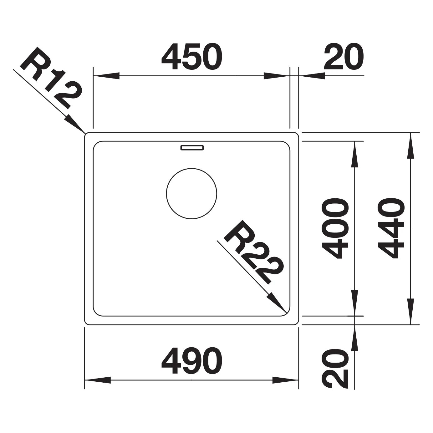 Blanco Andano 450-IF Paslanmaz Çelik Eviye 3