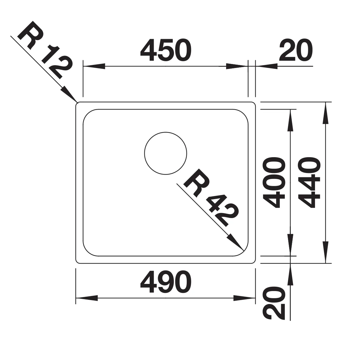 Blanco Solis 450-IF Paslanmaz Çelik Eviye 2