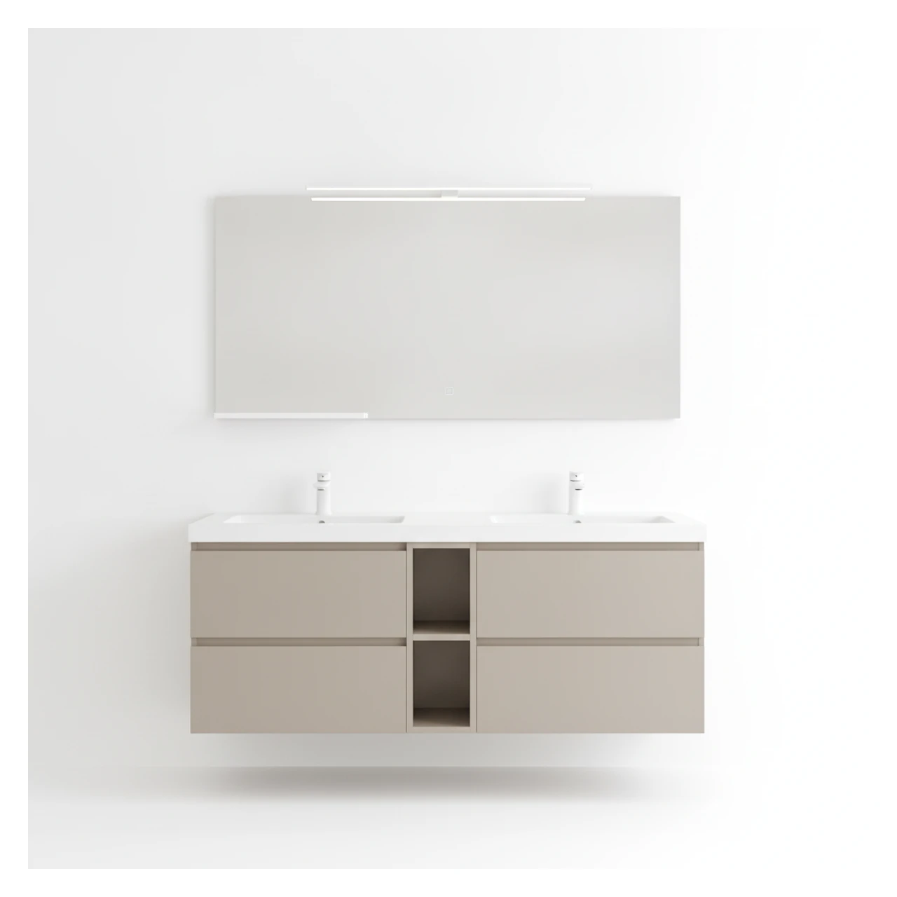 Orka Milano 140 Cm Mat Vizon Banyo Dolabı Takımı - 5008205 2