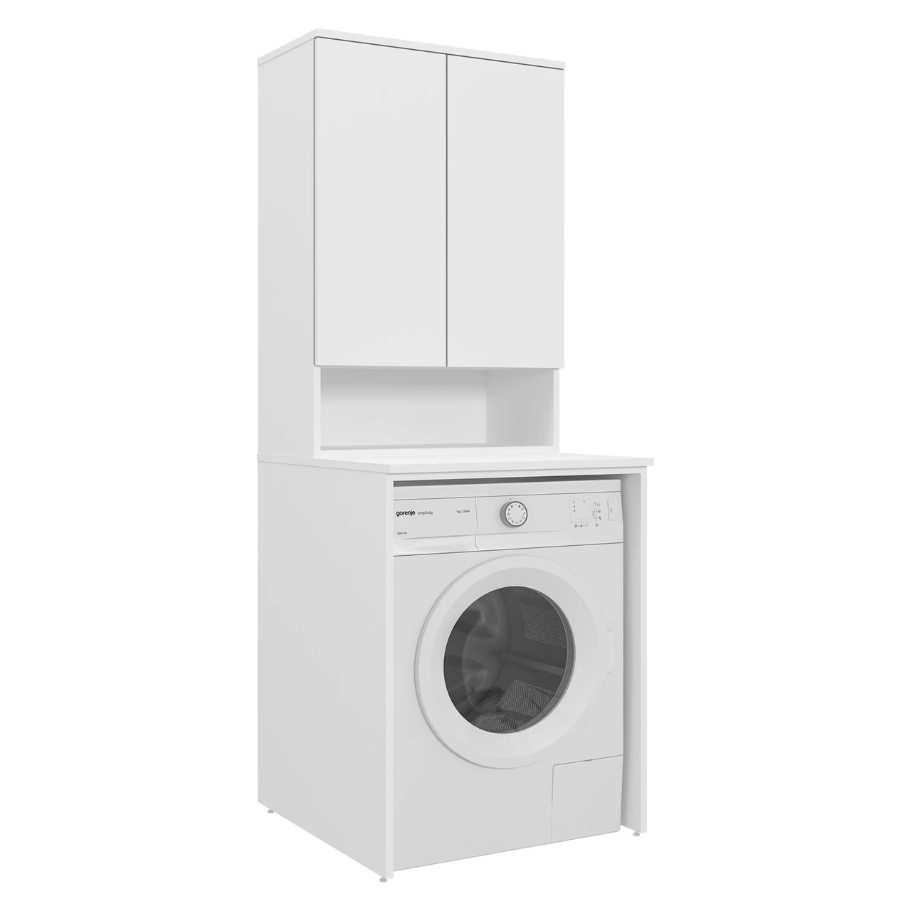Orka Bosco 70 Cm Mat Beyaz Çamaşır Makinesi Dolabı - 5009258