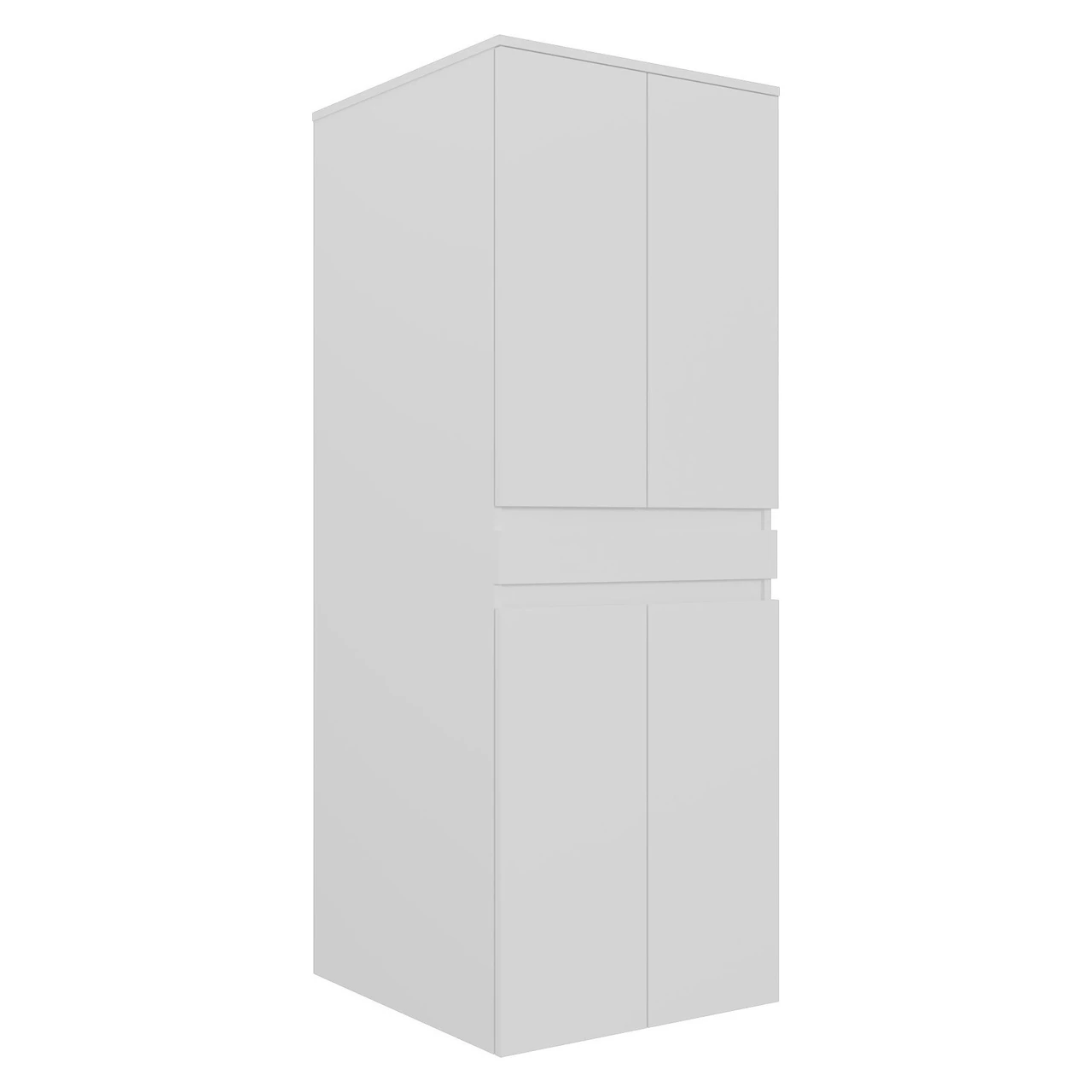 Orka Neve 70 Cm Mat Beyaz Çamaşır ve Kurutma Makinesi Dolabı - 5009242