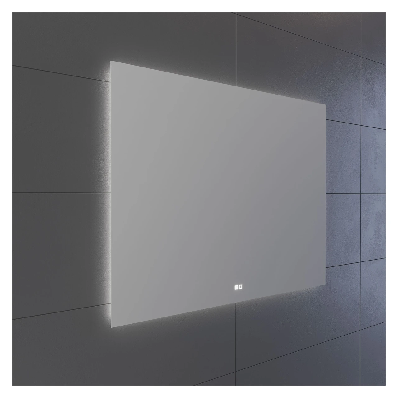Orka Ferla 100x90 Cm Buğu Çözücülü LED'li Ayna