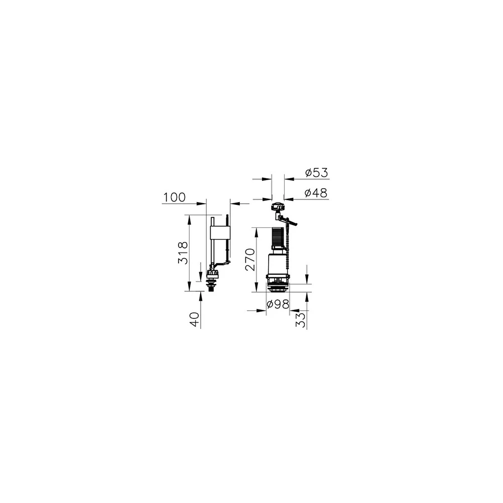 Vitra 6 Lt Alttan Su Girişli İç Takım 330B1314 2